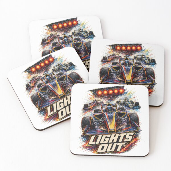 Item preview, Lights Out Open Wheel Night Race Art designed and sold by Tobull.