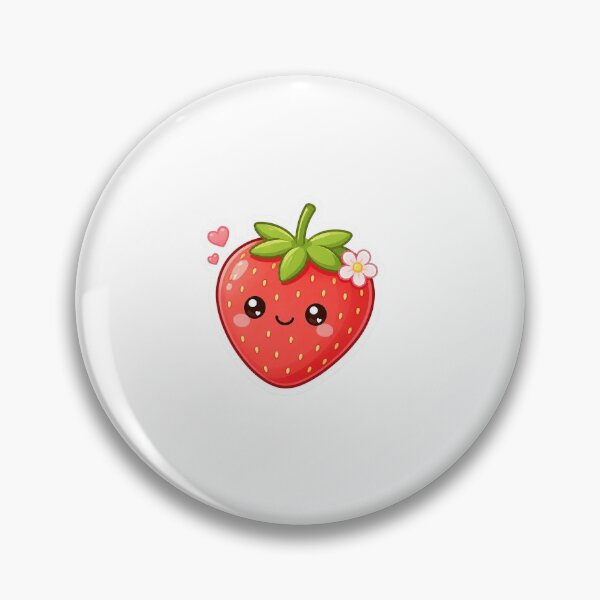 Aperçu de l'œuvre Autocollant fraise kawaii créée et vendue par BeYourself321.