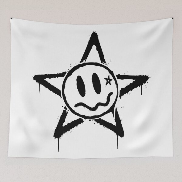 Item preview, Edgy Smiley Star Face designed and sold by senet-shop.