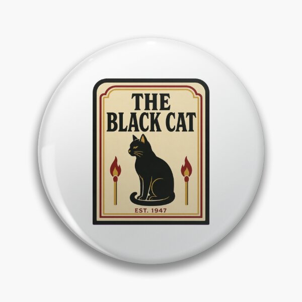 Item preview, The Black Cat Vintage Matchbook | Retro Cat Bar Matchbook Art Cat Lover Gift designed and sold by StickyGuys.