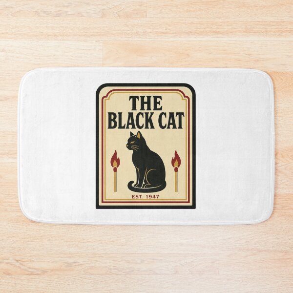 Item preview, The Black Cat Vintage Matchbook | Retro Cat Bar Matchbook Art Cat Lover Gift designed and sold by StickyGuys.