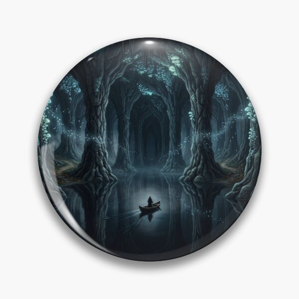 Item preview, Mines of Moria Underground Lake Lord of the Rings Dark Fantasy Landscape designed and sold by LunaMarkos.