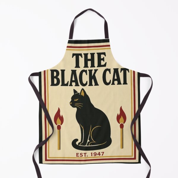 Item preview, The Black Cat Vintage Matchbook | Retro Cat Bar Matchbook Art Cat Lover Gift designed and sold by StickyGuys.