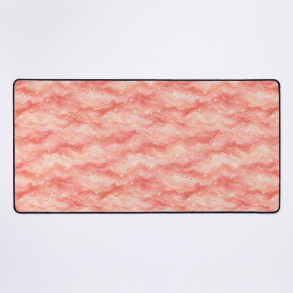 Item preview, Golden Nebula Horizontal Rose Gold Wave Art designed and sold by Inkworksbyshery.