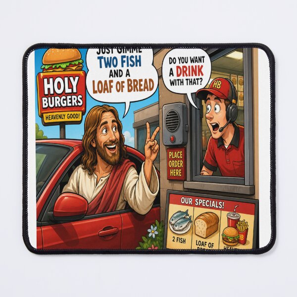 Item preview, Jesus At The Drive-thru designed and sold by DazzleKitty.