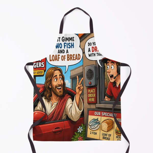 Item preview, Jesus At The Drive-thru designed and sold by DK Rocket.