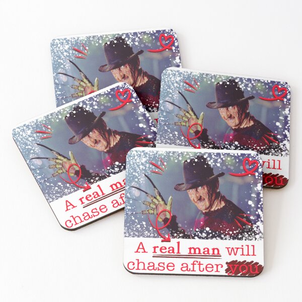 Item preview, A Real Man Will Chase After You. (Freddy Krueger) designed and sold by ☆ allibear Arts ☆.