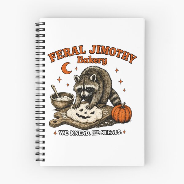 Item preview, Feral Jimothy Bakery Spooky Season Raccoon Halloween designed and sold by ciaro-media.