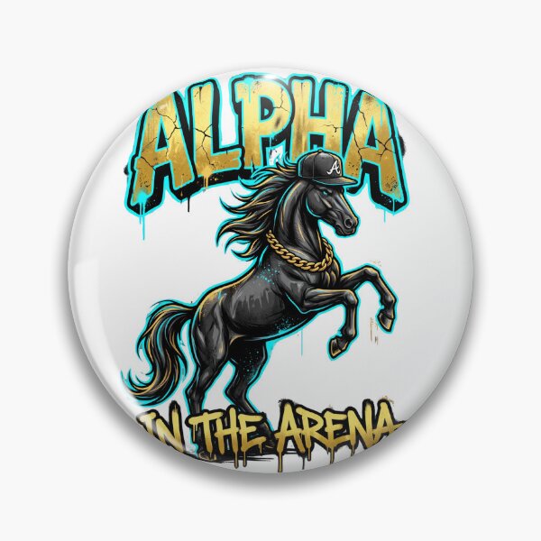 Item preview, Alpha in the Arena — Bold Graffiti Street Horse Tee v1 designed and sold by CornishPixiPony.
