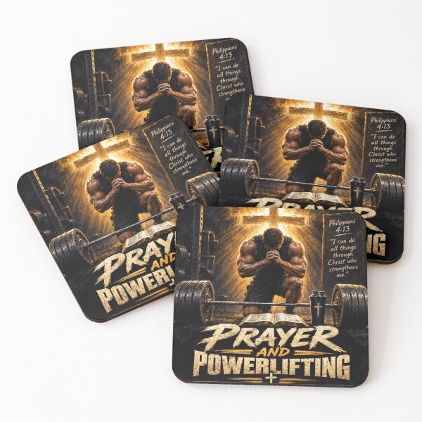 Item preview, Prayer and Powerlifting | Christian Powerlifting Shirt for Gym & Weightlifting designed and sold by Obinne.
