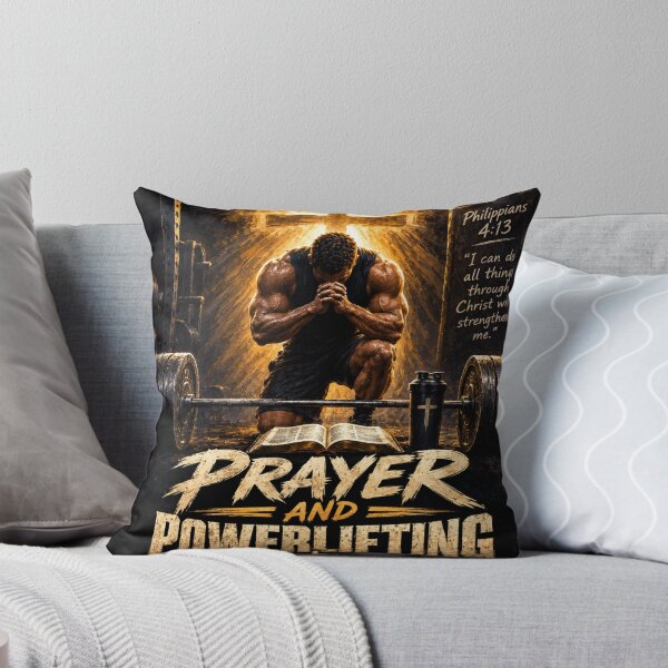 Item preview, Prayer and Powerlifting | Christian Powerlifting Shirt for Gym & Weightlifting designed and sold by Obinne.