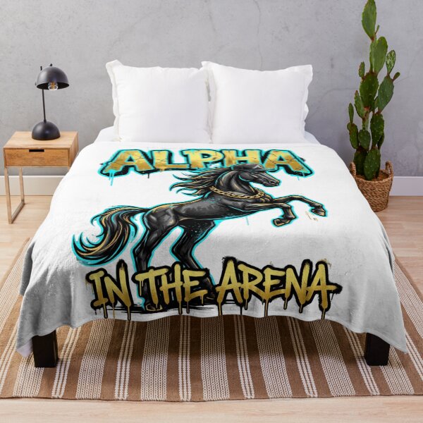 Item preview, Alpha in the Arena — Bold Graffiti Street Horse Tee v1 designed and sold by CornishPixiPony.