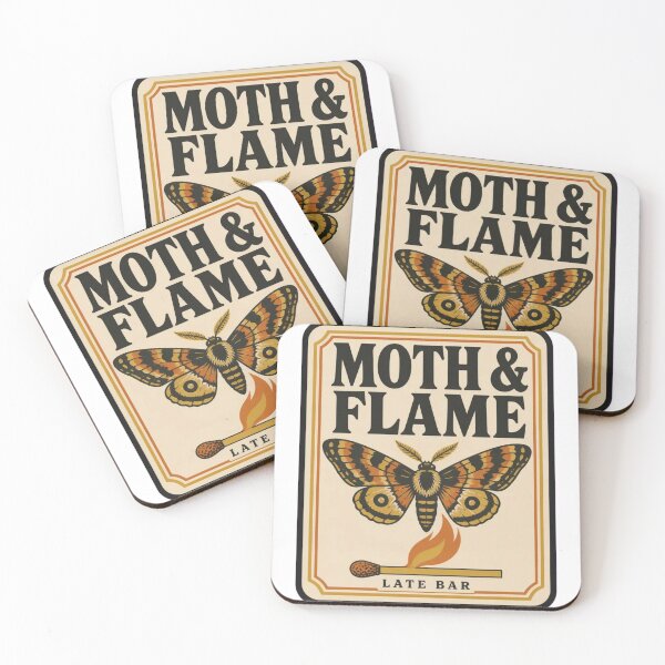 Item preview, Moth and Flame Vintage Matchbook | Retro Bar Matchbook Art Moth Lover Gift designed and sold by StickyGuys.