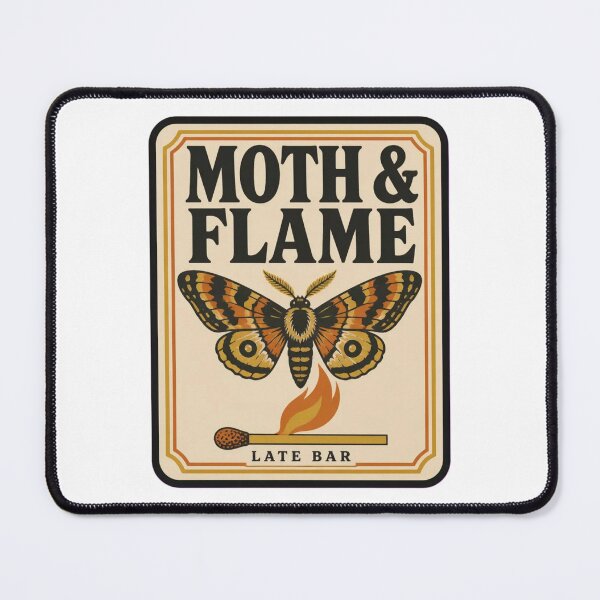 Item preview, Moth and Flame Vintage Matchbook | Retro Bar Matchbook Art Moth Lover Gift designed and sold by StickyGuys.