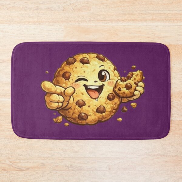 Item preview, Happy Winking Chocolate Chip Cookie – Cute Kawaii Dessert Cartoon designed and sold by Northern Glow Art.