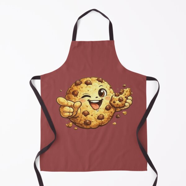 Item preview, Happy Winking Chocolate Chip Cookie – Cute Kawaii Dessert Cartoon designed and sold by Northern Glow Art.