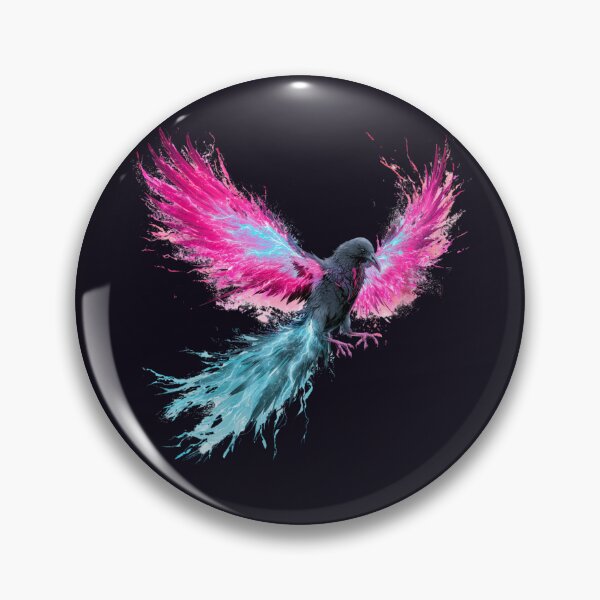 Item preview, Synthwave Phoenix Neon Retro Flame Design designed and sold by Artmugic.