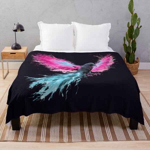 Item preview, Synthwave Phoenix Neon Retro Flame Design designed and sold by Artmugic.