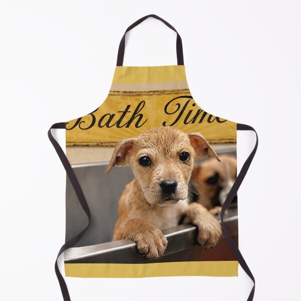 Item preview, Bath Time Shelter Rescue Puppies Vintage Style Print designed and sold by RescueHeart10.