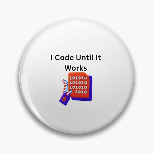 Item preview, I Code Until It Works T-shirt -Funny Programmer Gift designed and sold by TheCustomClub.