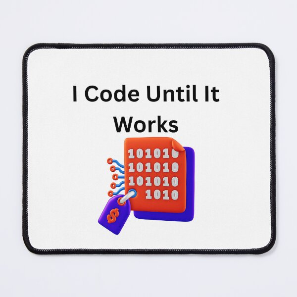 Item preview, I Code Until It Works T-shirt -Funny Programmer Gift designed and sold by TheCustomClub.