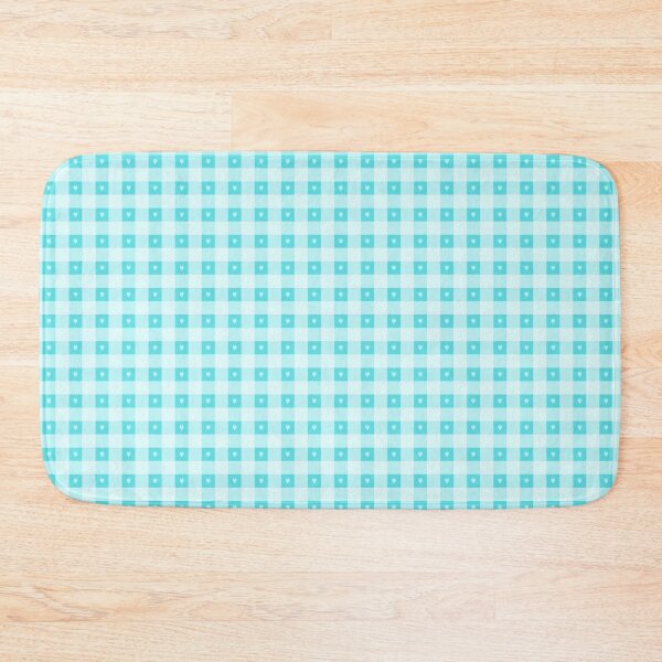 Item preview, Teal Plaid With Hearts Pattern- A3A designed and sold by ReadingFever.