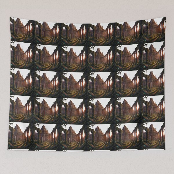 Item preview, Ancient Elven Ruins Lord of the Rings Forgotten City Fantasy Landscape designed and sold by LunaMarkos.