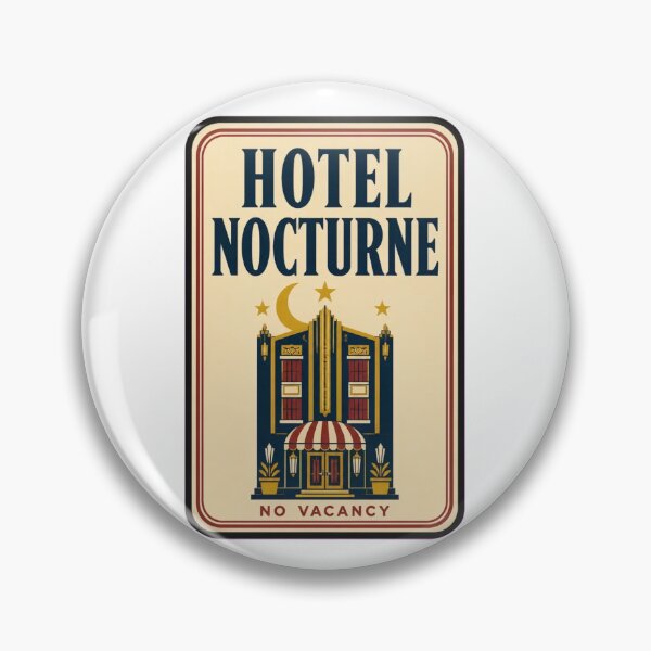 Item preview, Hotel Nocturne Vintage Matchbook | Retro Art Deco Hotel Matchbook Art Print designed and sold by StickyGuys.