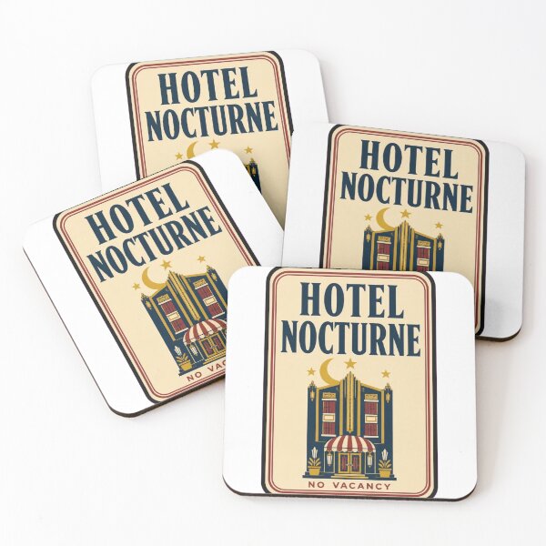 Item preview, Hotel Nocturne Vintage Matchbook | Retro Art Deco Hotel Matchbook Art Print designed and sold by StickyGuys.