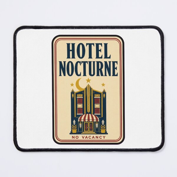 Item preview, Hotel Nocturne Vintage Matchbook | Retro Art Deco Hotel Matchbook Art Print designed and sold by StickyGuys.