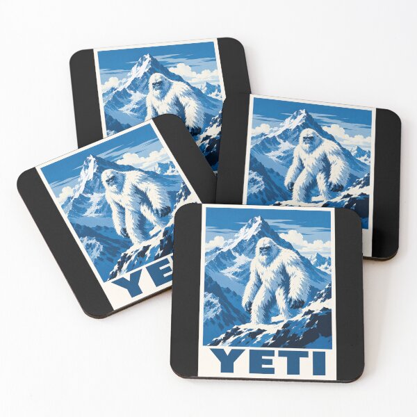 Item preview, Yeti of the Himalayas – Abominable Snowman Mountain Cryptid Poster designed and sold by redsharkuk.