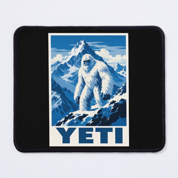Item preview, Yeti of the Himalayas – Abominable Snowman Mountain Cryptid Poster designed and sold by redsharkuk.
