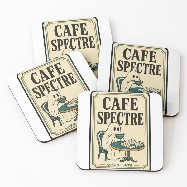 Item preview, Cafe Spectre Vintage Matchbook | Retro Ghost Coffee Matchbook Art Halloween designed and sold by StickyGuys.