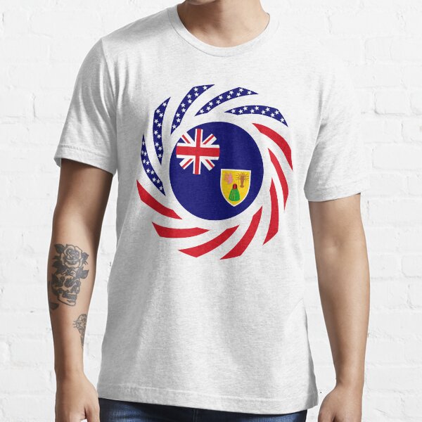 Turks & Caicos Islander American Multinational Patriot Flag Series Essential T-Shirt