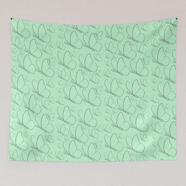 Item preview, Minimalist Butterfly Line Art Pattern designed and sold by NikBrin Prevail .