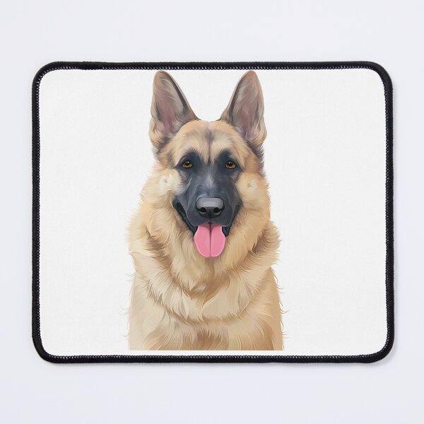 Item preview, German Shepherd Dog Portrait Illustration designed and sold by onebystudio.