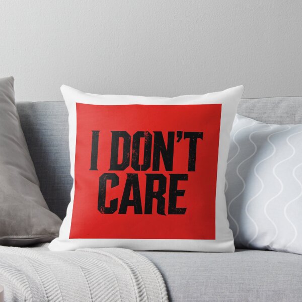 Item preview, I Don't Care - Bold Red Attitude Streetwear Design designed and sold by Harvirkaur.