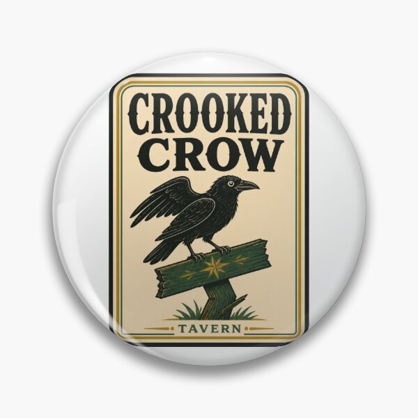 Item preview, Crooked Crow Tavern Vintage Matchbook | Retro Pub Matchbook Art Crow Gift designed and sold by StickyGuys.