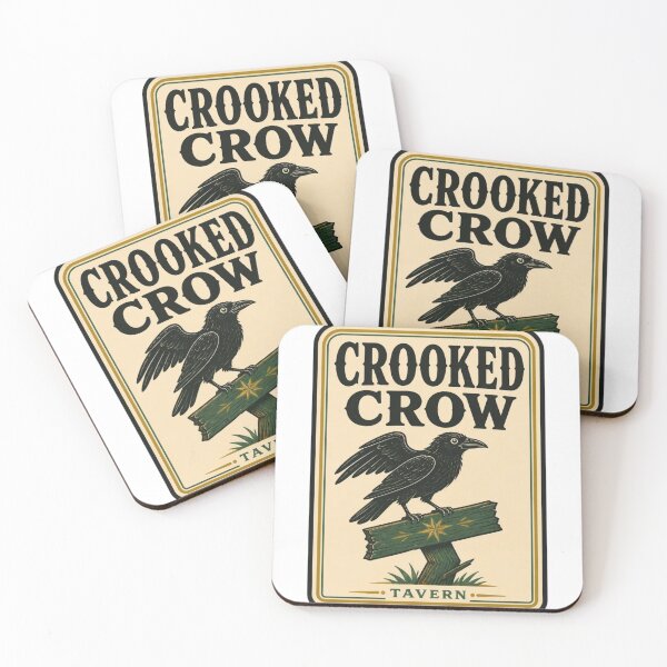 Item preview, Crooked Crow Tavern Vintage Matchbook | Retro Pub Matchbook Art Crow Gift designed and sold by StickyGuys.