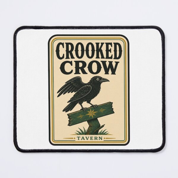 Item preview, Crooked Crow Tavern Vintage Matchbook | Retro Pub Matchbook Art Crow Gift designed and sold by StickyGuys.