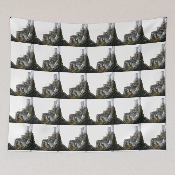 Item preview, Grey Havens Departure Lord of the Rings Elven Harbor Landscape designed and sold by LunaMarkos.