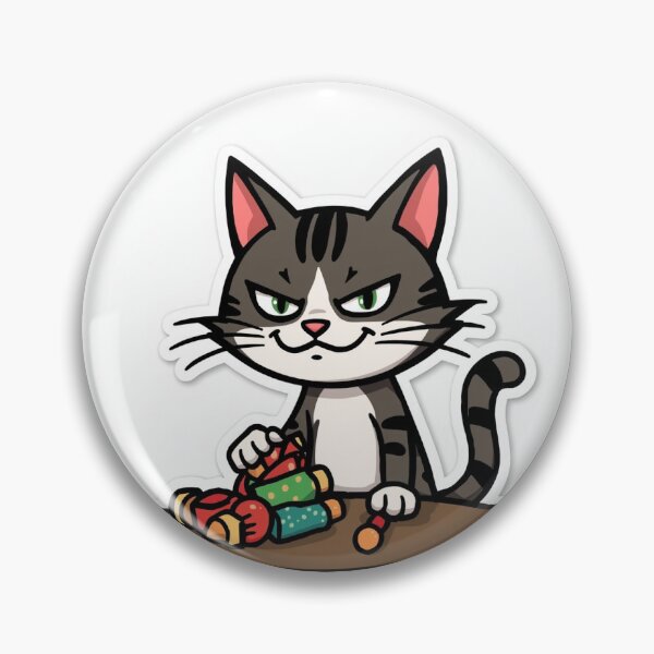 Item preview, Sneaky Mischievous Cat Knocks Things Over designed and sold by Pawbly.