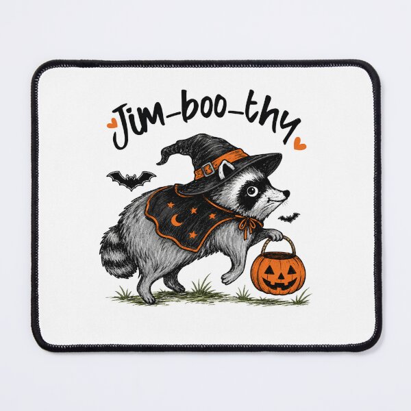 Item preview, Jim Boo Thy Spooky Season Feral Raccoon Halloween designed and sold by ciaro-media.