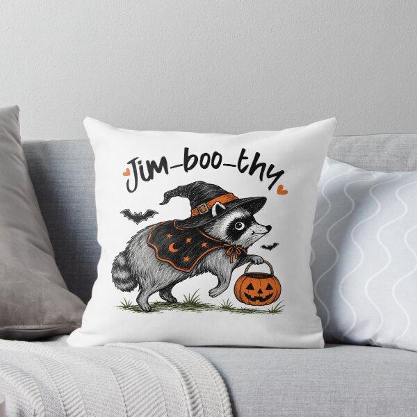 Item preview, Jim Boo Thy Spooky Season Feral  Raccoon Halloween designed and sold by ciaro-media.