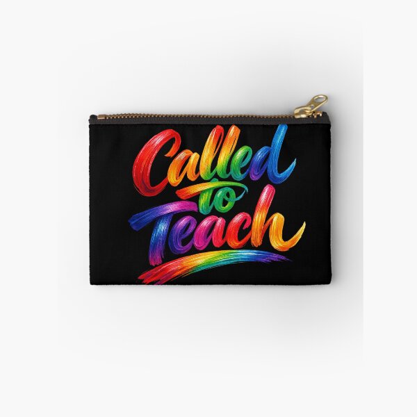Item preview, Called to Teach Rainbow Brush Lettering – Colorful Teacher Quote designed and sold by PalleteCreation.