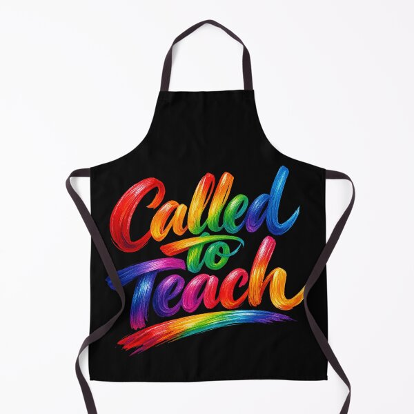 Item preview, Called to Teach Rainbow Brush Lettering – Colorful Teacher Quote designed and sold by PalleteCreation.
