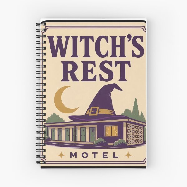 Item preview, Witch's Rest Motel Vintage Matchbook | Retro Witchy Matchbook Art Halloween designed and sold by StickyGuys.