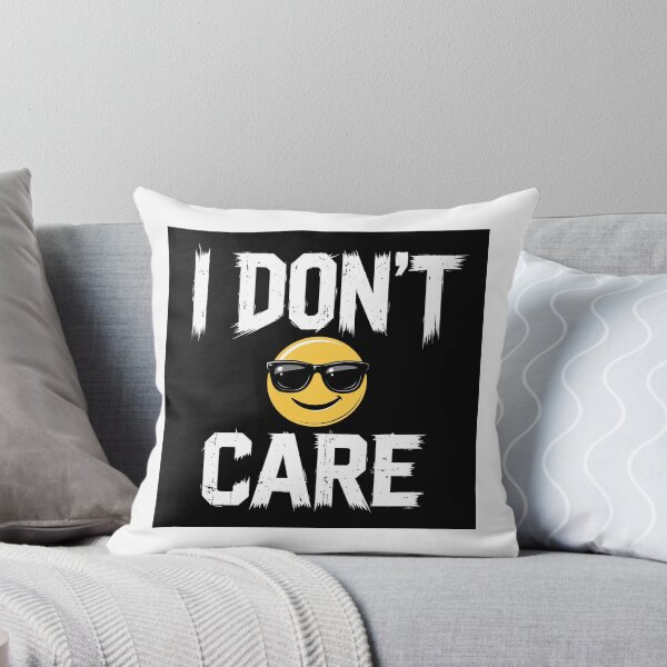 Item preview, I Don't Care ? - Black Attitude Emoji Streetwear Design designed and sold by Harvirkaur.