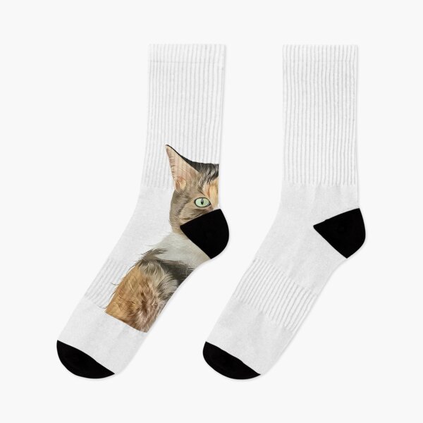 Item preview, Cute Calico Tabby Cat Portrait Illustration designed and sold by onebystudio.