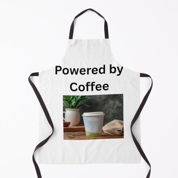 Item preview, Powered by Coffee T-shirt - Cute Coffee Lover Gift designed and sold by TheCustomClub.